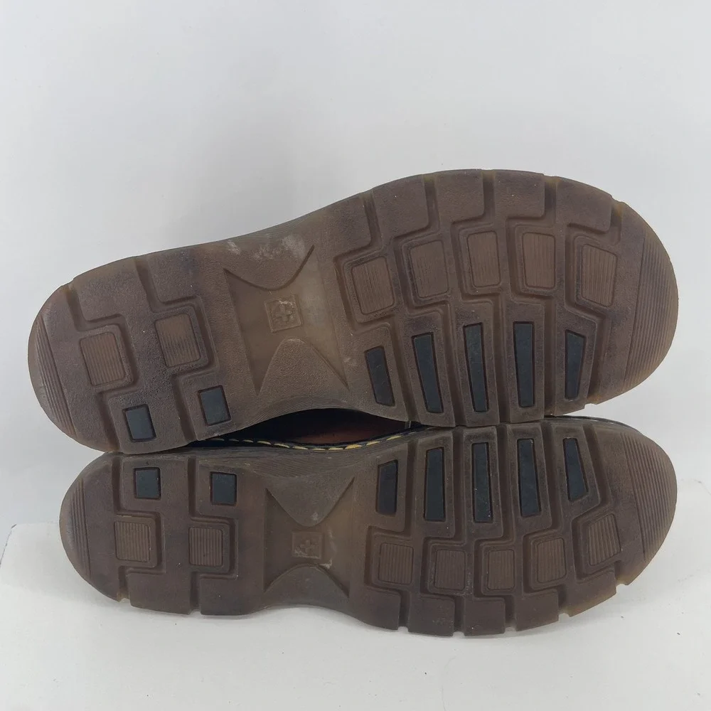 Dr Doc Martens Split Toe Oxfords Men 11 Brown Leather 90s‎ Grunge Shoes 11232